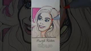 Barbie : Drawing Video of Margot  Robbie  #shorts #barbie   #margotrobbie  #drawing #howtodraw