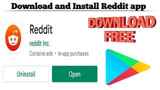 How to Download and Install Reddit app for free on Android | Techno Logic | 2021