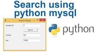 Search using python mysql