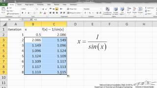 Iterative Solutions/Excel