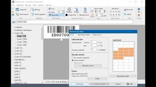 How to print barcode labels