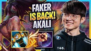 FAKER THE AKALI KING IS BACK! - T1 Faker Plays Akali MID vs Orianna! | Season 2023