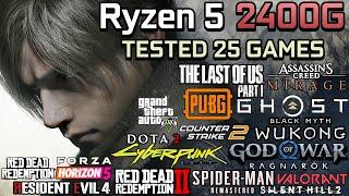 Ryzen 5 2400G Vega 11 : Test in 25 Games