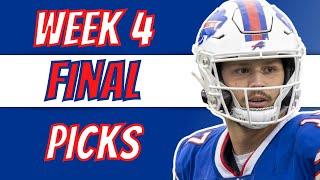 DRAFTKINGS NFL DFS | Final Picks | Week 4