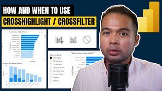 How to use the CROSSHIGHLIGHT and CROSSFILTER // Beginners Guide to Power BI in 2022
