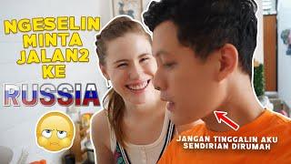 KEHIDUPAN NYATA PASANGAN INTERNATIONAL// BIKIN MAKANAN RUSIA NAMANYA "SYRNIKI"