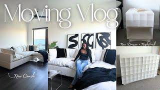 MOVING VLOG | My Dream Couch is Here, New Bedroom Furniture