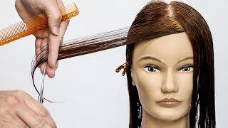 How to cut perfect face framing layers for long hair