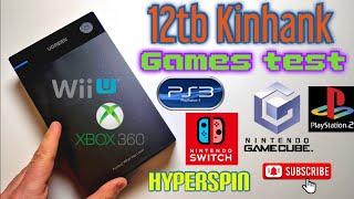 12TB HD plug and play Kinhank emulation test Hyperspin I PS4 PS3 Xbox Switch PS2