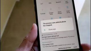How To Fix "The process com android phone has stopped" Error Message On All Android Smartphone!