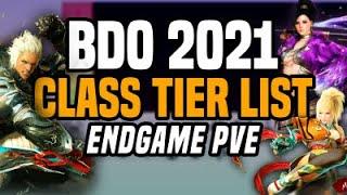 2021 BDO Class Tier List - Endgame PVE - Black Desert Online