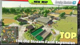 FS22  NEW MAP "The Old Stream Farm Expansion" - Farming Simulator 22 New Map Review 2K60