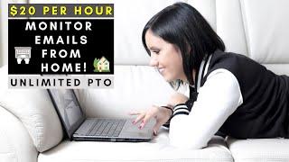 $20 PER HOUR! MONITOR EMAILS FROM HOME | REMOTE WORK FROM HOME JOBS 2025