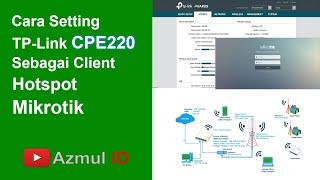 Cara Setting TP-Link CPE220 Sebagai Client Hotspot Mikrotik | Mode AP Client Router (WISP)