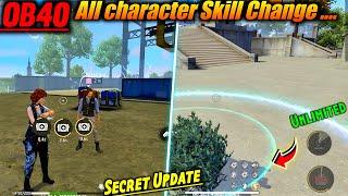 Ob40 Update Best Character Skills in Free Fire  Ob40 Change