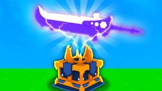 I enchanted a RAGEBLADE and It's OP in Roblox Bedwars..