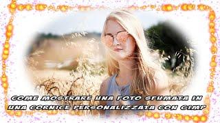 Come mostrare una foto sfumata in una cornice personalizzata con GIMP