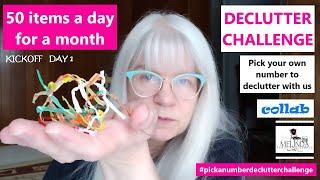 50 A DAY FOR A MONTH DECLUTTER CHALLENGE KICKOFF_DAY 1/ PICK A NUMBER TO DECLUTTER WITH ME / COLLAB