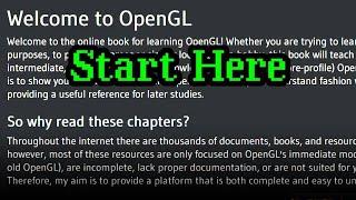 Best Place to Learn OpenGL