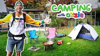 Backyard Camping for Kids | Learn to How to Camp with Ozzie | Educational + Fun Video for Kids