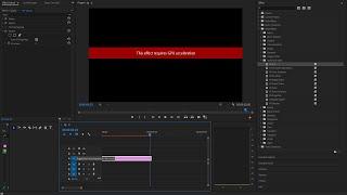 How to fix 'This Effect Requires GPU Acceleration' in Premier Pro!