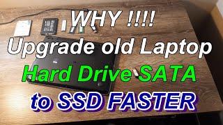 SSD is 3 times faster than SATA Drive | How to upgrade old laptop hard drive from SATA to SSD