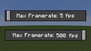 5 fps vs 10 fps vs 20 fps vs 500 fps