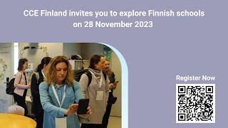 Discover Finnish school excellence with CCE Finland on Nov 28, 2023