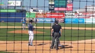 Blue Rocks Brandon Downes vs Pelicans James Farris