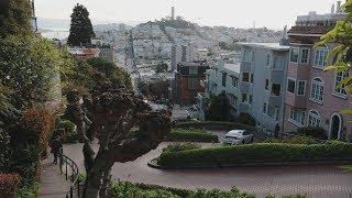 Drive on world’s most curved road at Lombard Street, San Francisco