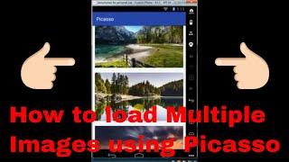 How to load Multiple Images using Picasso library...