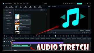 What is audio stretch tool in filmora 13 explain in only two minutes