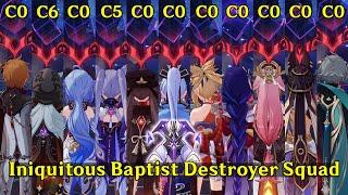 Top Strongest DPS Team to EASILY Beat Iniquitous Baptist on Spiral Abyss 3.7 Floor 12 Genshin Impact