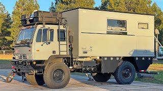 This Military Vehicle was converted into the Ultimate Luxury Expedition Overland Camper
