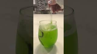 Spooky Green Witches Brew ‍️ #asmr #halloween #spookyseason #ice #drinks #fyp #viral #shorts