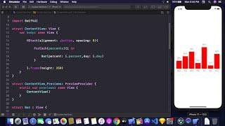 Bar Chart Using SwiftUI - Charts Using SwiftUI - How to Draw Graphs Using SwiftUI - SwiftUI Tutorial
