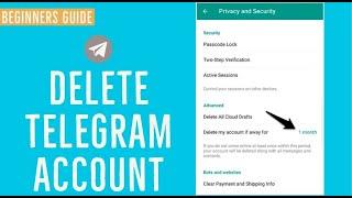 How to Delete Telegram Account Permanently | Telegram Tutorial 2021