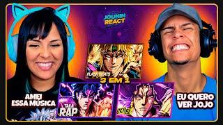 3 EM 1 - DROP JOJO URT | Flash Beats, TakaB & Okabe |  [React em Casal] 