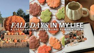 Fall Days in my life, lot of baking, digital journaling, making pumpkin spice syrup, slow life vlog