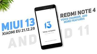 Finally MIUI 13 On Redmi Note 4 | Android 11 | Voice Changer, AOD & More | Xiaomi EU 21.12.29