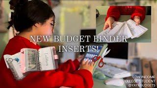 New Budget Binder Inserts | DIY | Savings | Low Income | Long/ Short Term Goals | Cash Envelopes |