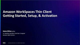 Amazon WorkSpaces Thin Client Setup | Amazon Web Services