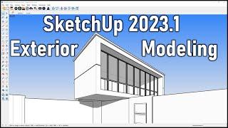 SketchUp 2023: Exterior House Design Tutorial For Beginners