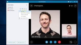 20 - Muting or Unmuting Participants in Skype for Business