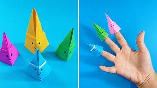  How To Make Origami Gnome Finger Puppets