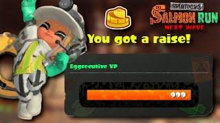 I reached Eggsecutive VP 999 in Splatoon 3 Salmon Run