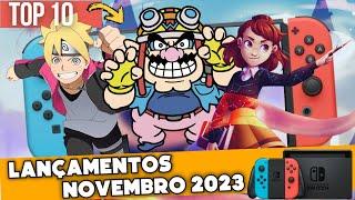 TOP 10 MELHORES LANÇAMENTOS DE NOVEMBRO 2023 PARA O NINTENDO SWITCH, OLED E LITE !