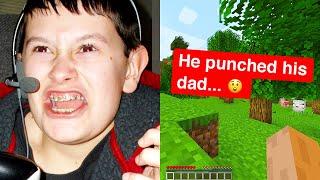 minecraft kid PUNCHED his dad...