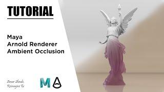 How To Render Ambient Occlusion In Maya & Arnold Renderer - Tutorial