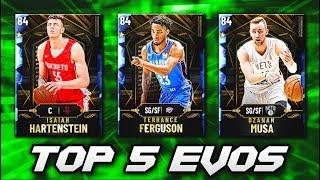 TOP 5 FREE EVOLUTION CARDS IN NBA 2K20 MyTEAM!! (TOO GOOD)